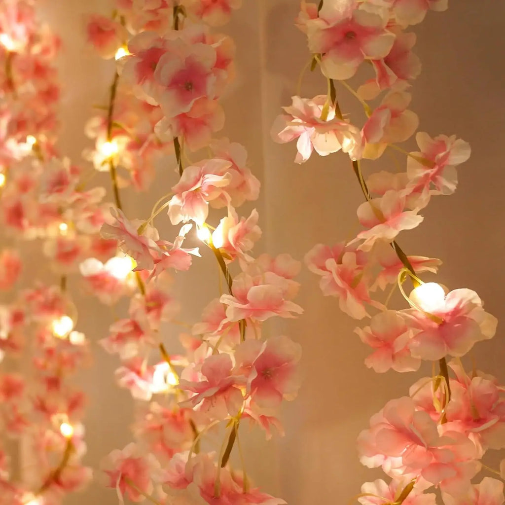 Cherry Blossom LED Vine Lights – 2M 20 LED Flower Garland LED Flower Garland Babs