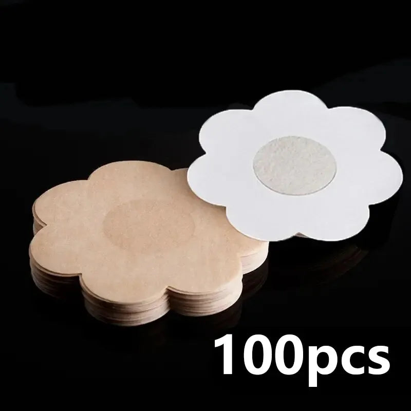 100pc Disposable Nipple Covers – Invisible Breast Petals Nipple Covers Babs Petals 100 pcs