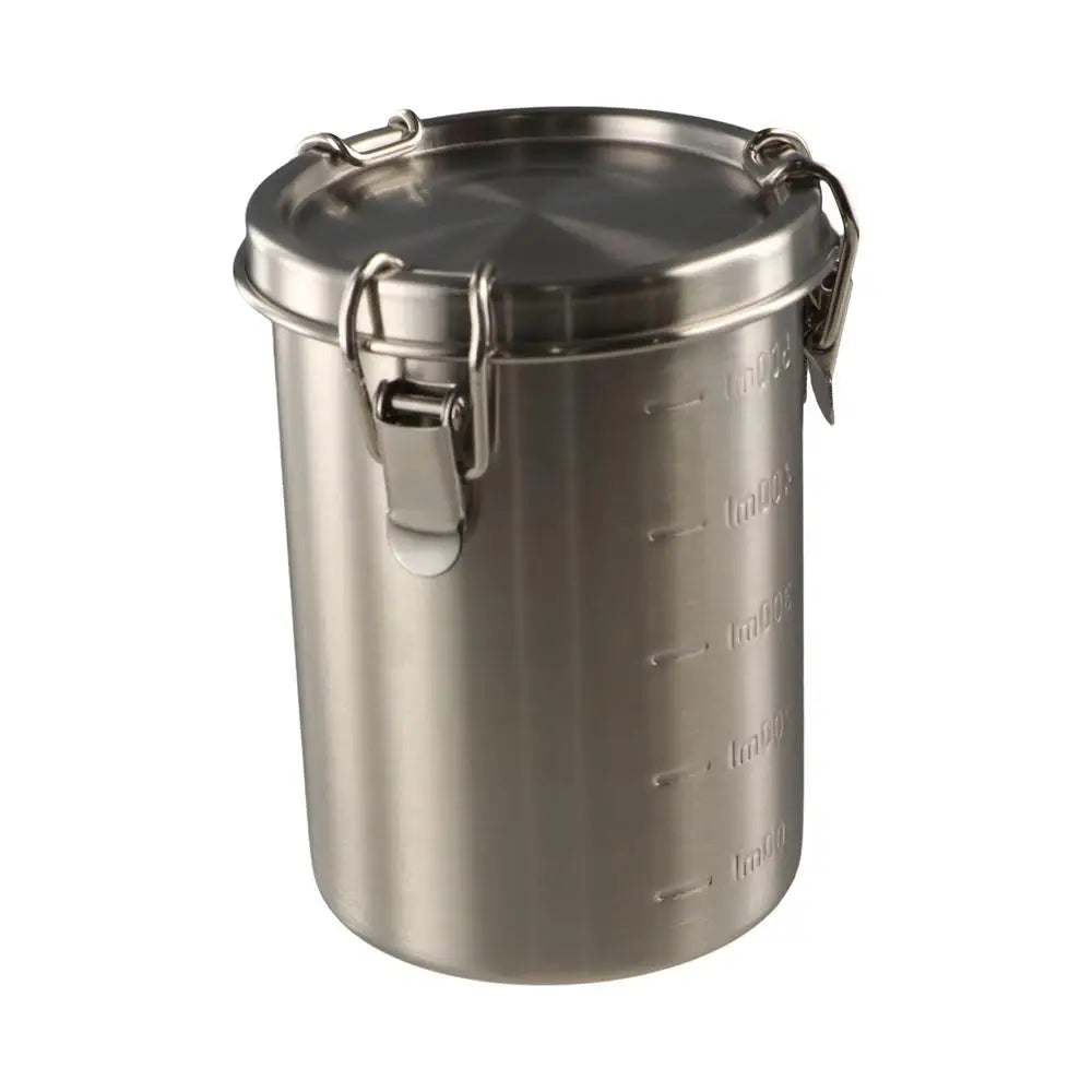 Airtight Stainless Steel Food Storage Canister with Scale – 4 Sizes Food Storage Canister Babs
