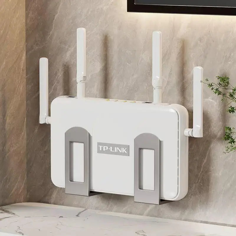2pcs Wall Mount Router Storage Rack & Cable Management Box Wall Mount Storage Rack Babs