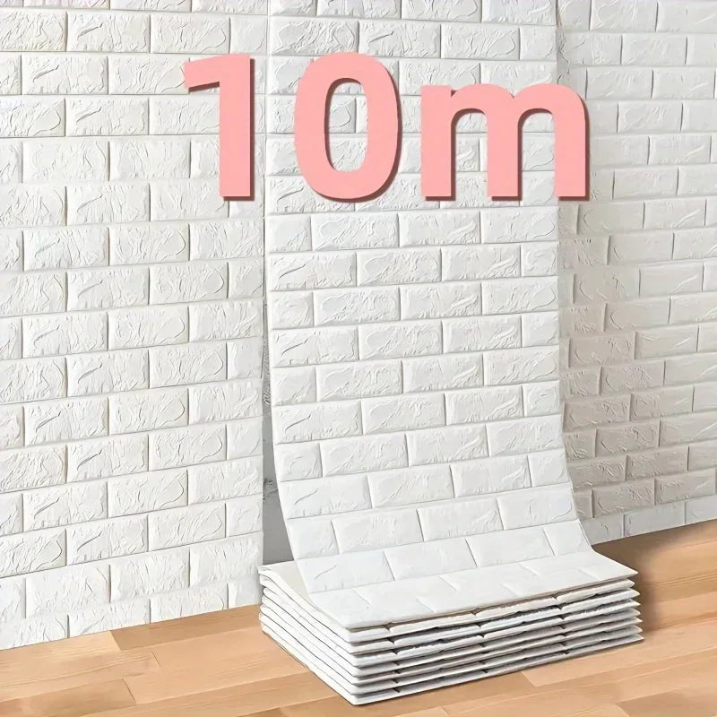 3D Brick XPE Wallpaper Self-Adhesive Waterproof 70cm×10m 3D Wall Wallpaper Babs