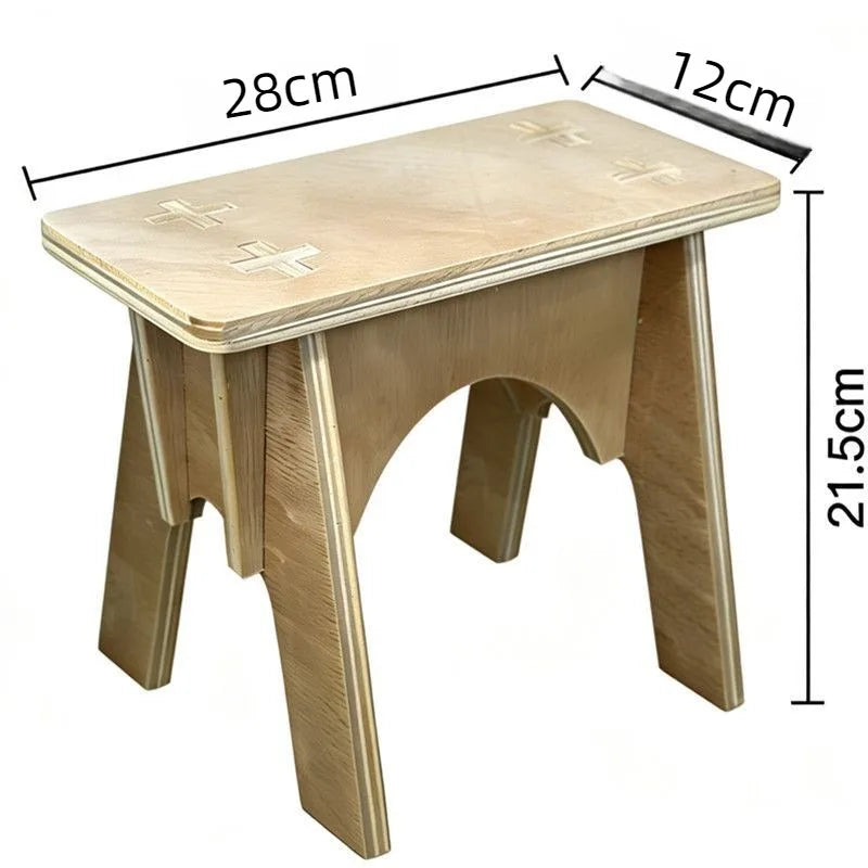 Retro Plywood Wood Stool – Modern Living Room Home Seat Wooden Stool Babs