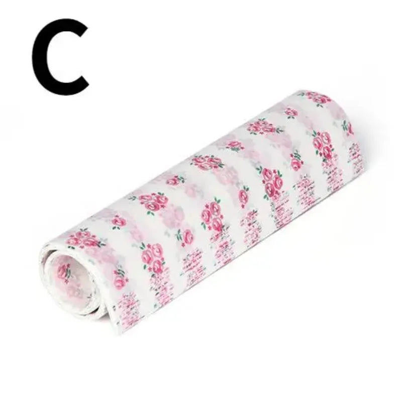 Printed Wax Paper Food Wrap Sheets – 50 Pack, Oil-Proof Food Wrapping Paper Babs C Style 50pcs