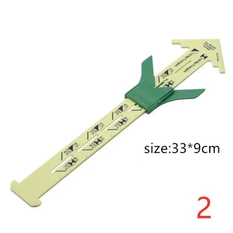 5-in-1 Sliding Gauge Sewing Ruler – Patchwork & Tailor Tool Sewing Measuring Tool Babs