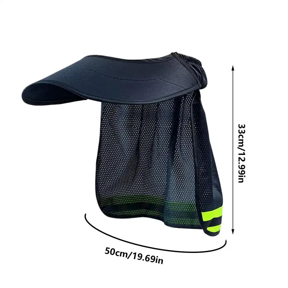 Hard Hat Sun Visor with Reflective Strip – Mesh Work Shade Hard Hat Sun Visor Babs Purplish Blue