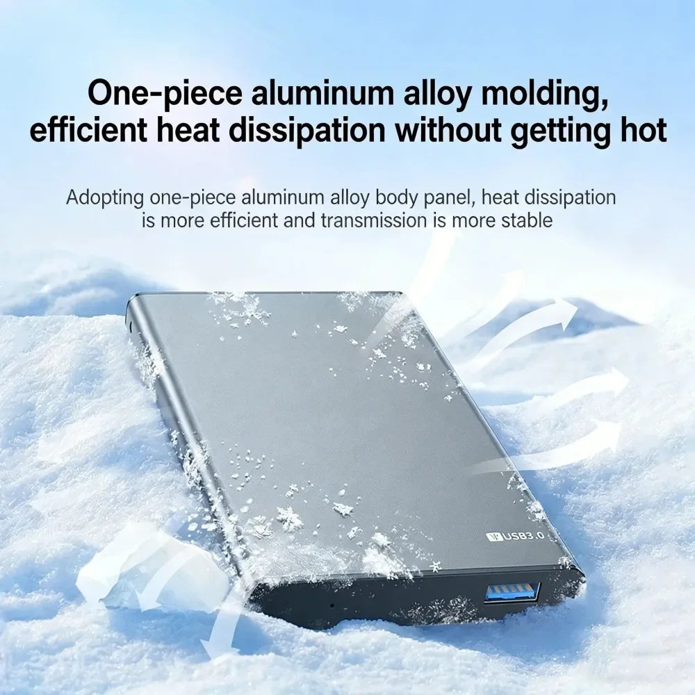 USB 3.0 Type-C 2.5" SATA SSD HDD Enclosure – Aluminum, 5Gbps HDD Enclosure Babs