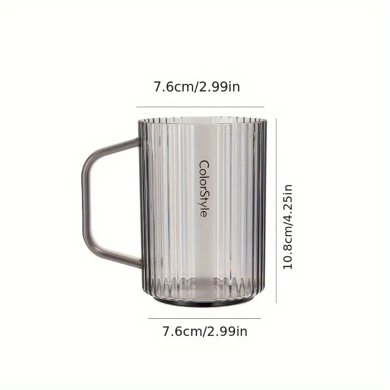 Plastic Mouthwash Cup With Handle – Minimalist Bathroom Tumbler Bathroom Tumbler Cup Babs