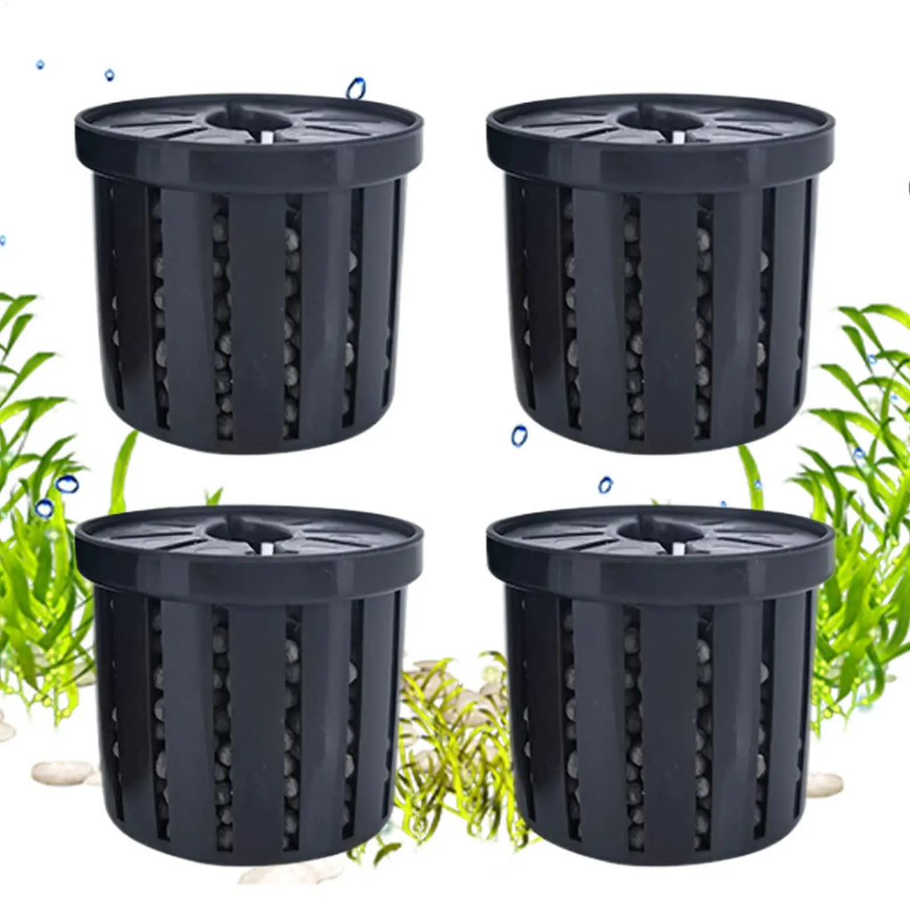 4-Pack Aquarium Net Cup Planter Baskets for Fish Tanks Aquarium Planter Basket Babs