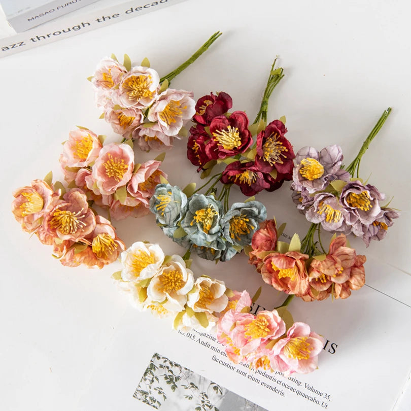 Silk Plum Blossom Artificial Flowers – Wedding & Home Décor Artificial Silk Flowers Babs