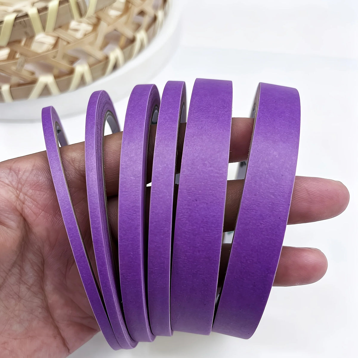 Purple Masking Tape 3–13mm | 3 & 6 Rolls Craft & DIY Tape Craft Masking Tape Babs