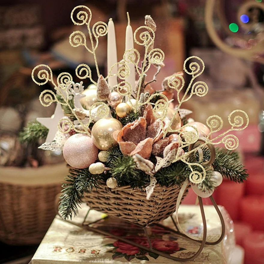 Artificial Pine Branch Garland – Fake Christmas Tree Décor 10/20 Pcs Artificial Pine Garland Babs