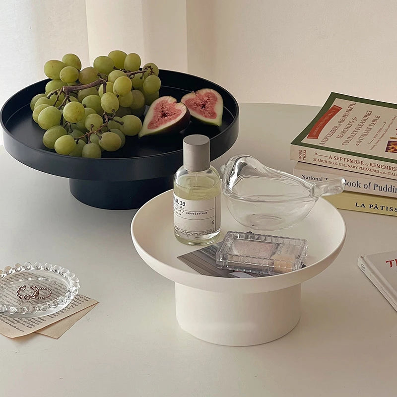 Modern Round Storage Tray – Desk, Jewelry & Kitchen Organizer Decorative Storage Tray Babs