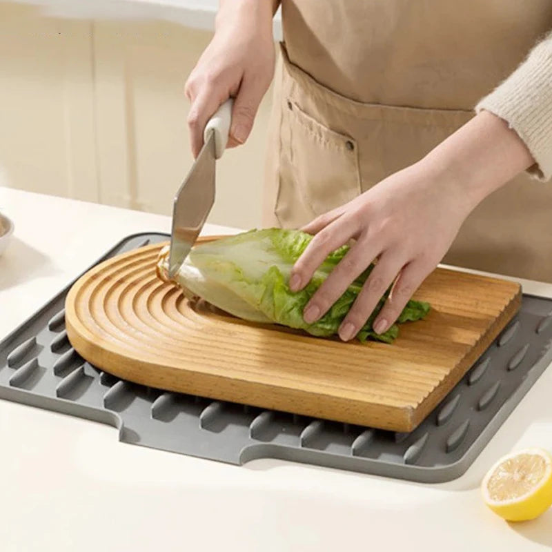 Silicone Drain Mat – Kitchen Drying & Heat Insulation Mat Silicone Drain Mat Babs