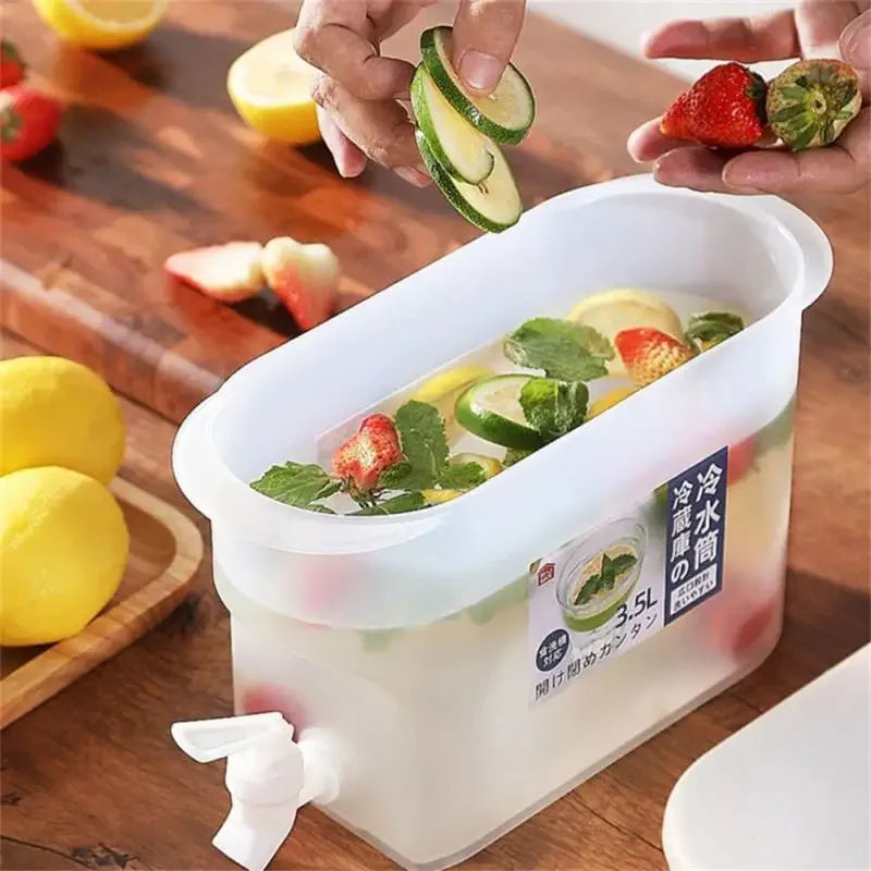 3.5L Fridge Cold Kettle with Faucet – Beverage Dispenser Beverage Dispenser Kettle Babs
