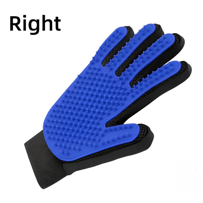 Silicone Pet Grooming Glove – Dog & Cat Deshedding Brush Pet Grooming Glove Babs