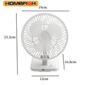 Foldable USB Electric Fan – Silent Touch Control, 6-8H Battery Portable Folding Fan Babs white
