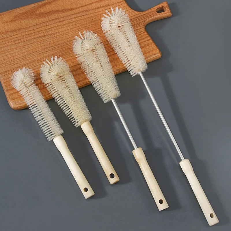 Wooden Long Handle Bottle Cleaning Brush – Eco-Friendly Bottle Cleaning Brush Babs