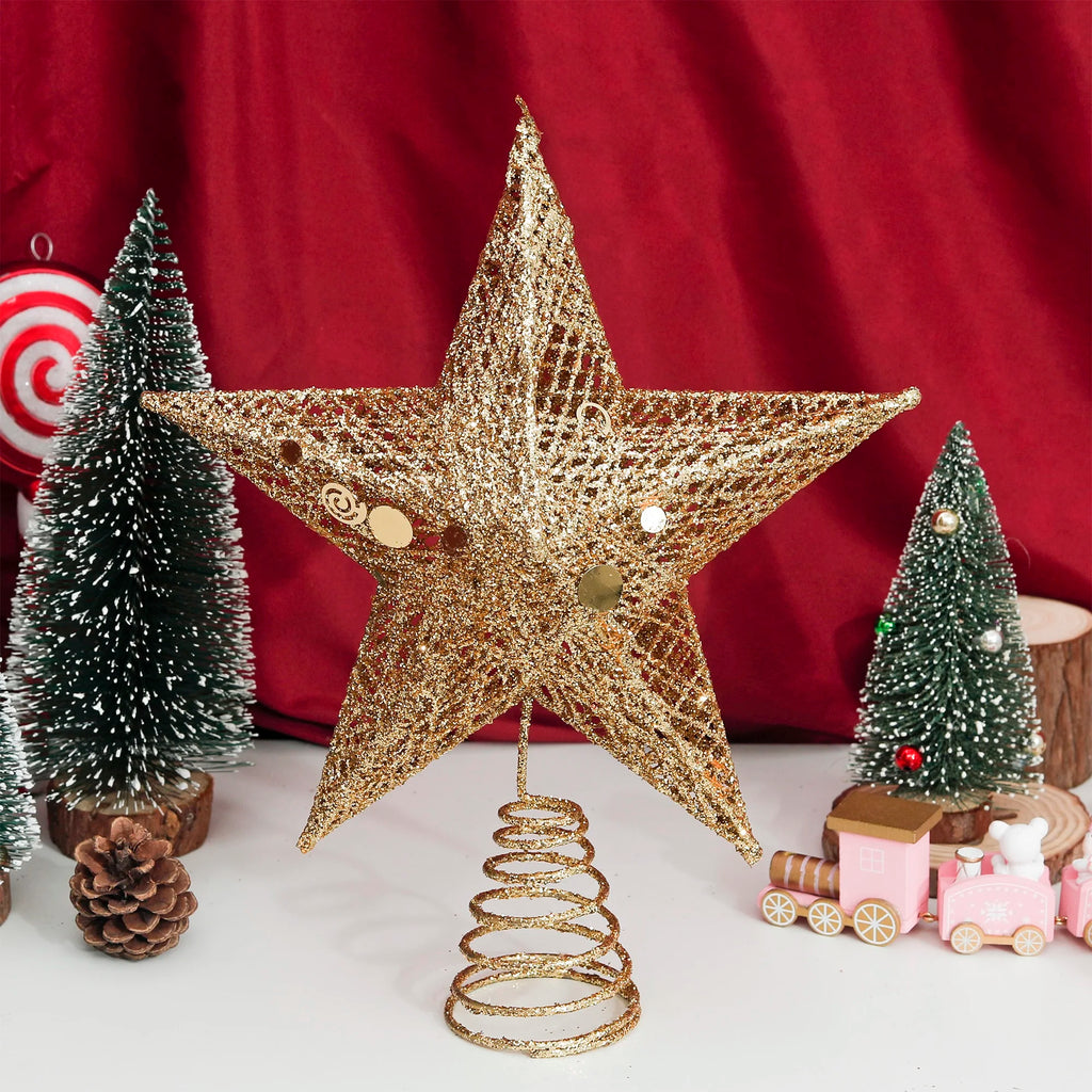 Gold & Silver Star Christmas Tree Ornaments | Holiday Décor Christmas Tree Ornaments Babs