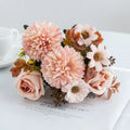 4pcs Silk Rose Artificial Flowers – Wedding & Home Décor Set Artificial Silk Flowers Babs color 5 4 pcs