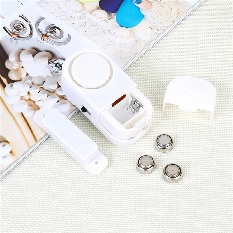 Wireless 90dB Magnetic Door & Window Security Alarm Sensor Security Alarm Sensor Babs White 5Pcs