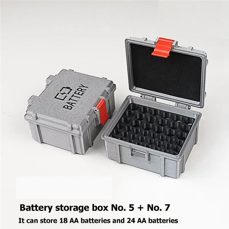 Waterproof AA AAA Battery Organizer Case – Travel & Camping Battery Storage Case Babs