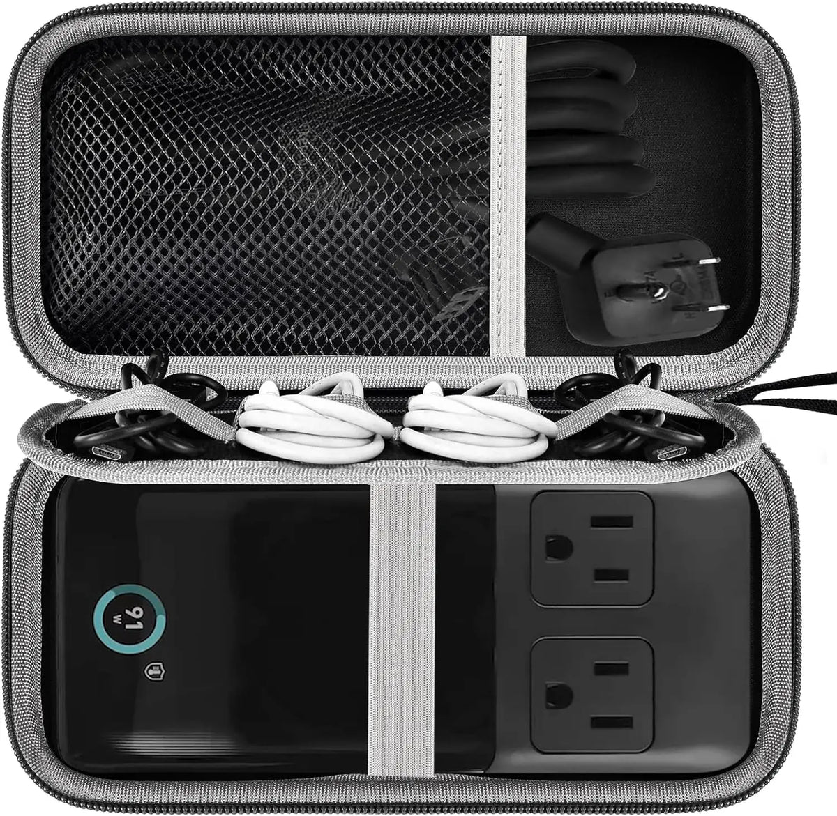 Travel Case for Anker 727 / Prime 6-in-1 USB-C Charging Station Charging Station Case Babs black