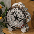 Nordic Rotating Gear Table Clock – 14" Metal Desk Decor Decorative Desk Clock Babs White