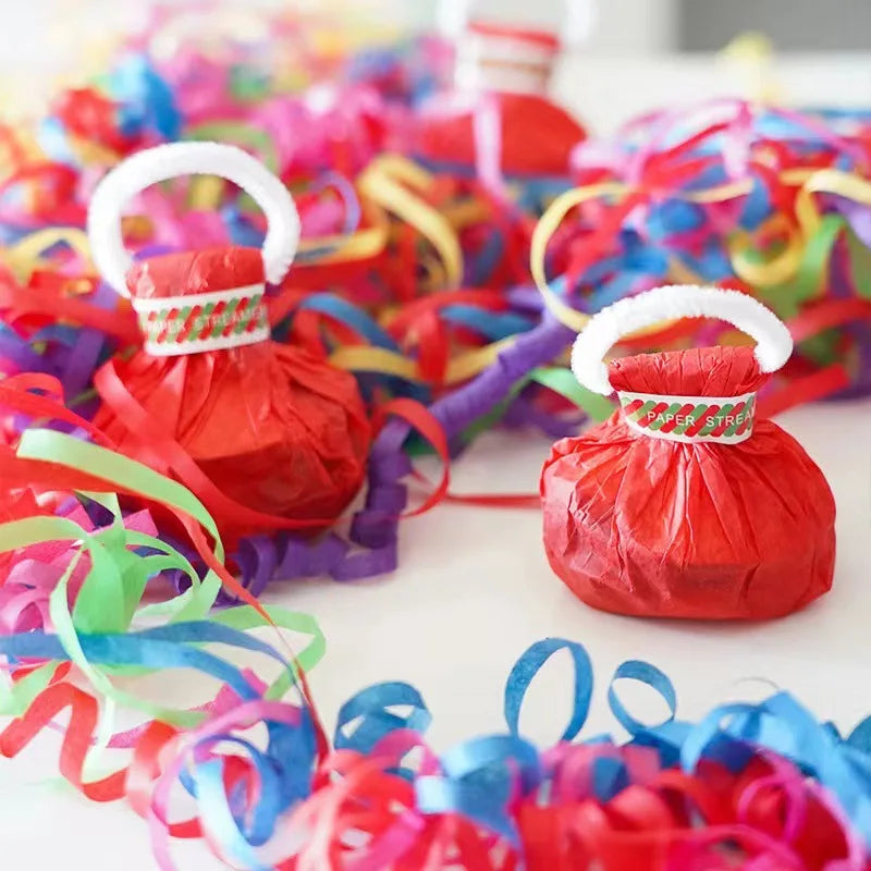 Hand Throw Streamer Poppers – Colorful Confetti Party Favors Party Confetti Poppers Babs