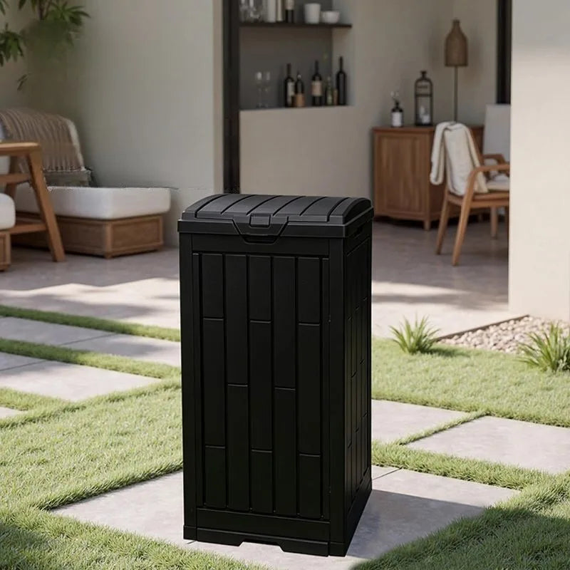 Large Outdoor Rectangular Trash Can with Lid – Commercial Bin Outdoor Trash Can Babs