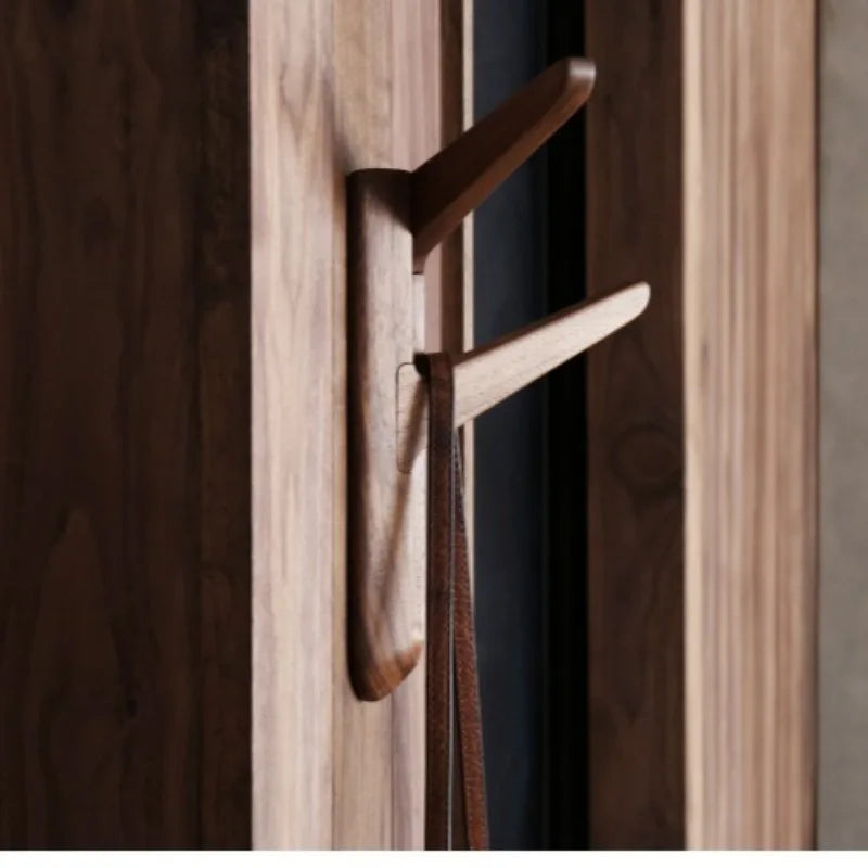 Wall-Mount Solid Rosewood Coat Rack – Modern Entryway Hanger Wall Coat Rack Babs