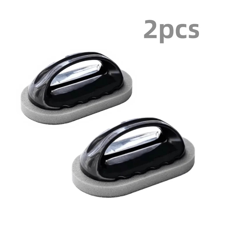 Kitchen Scrubber Sponge with Handle – Non-Scratch Pot Cleaner Kitchen Scrubber Sponge Babs Black 2pcs