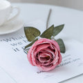 Artificial Silk Rose Bouquet – Wedding, Home & DIY Décor Artificial Flower Bouquet Babs Deep Pink 1 pc