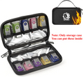 Fireproof USB Flash Drive Case – 10 XL Slots Heat Resistant USB Drive Organizer Babs black