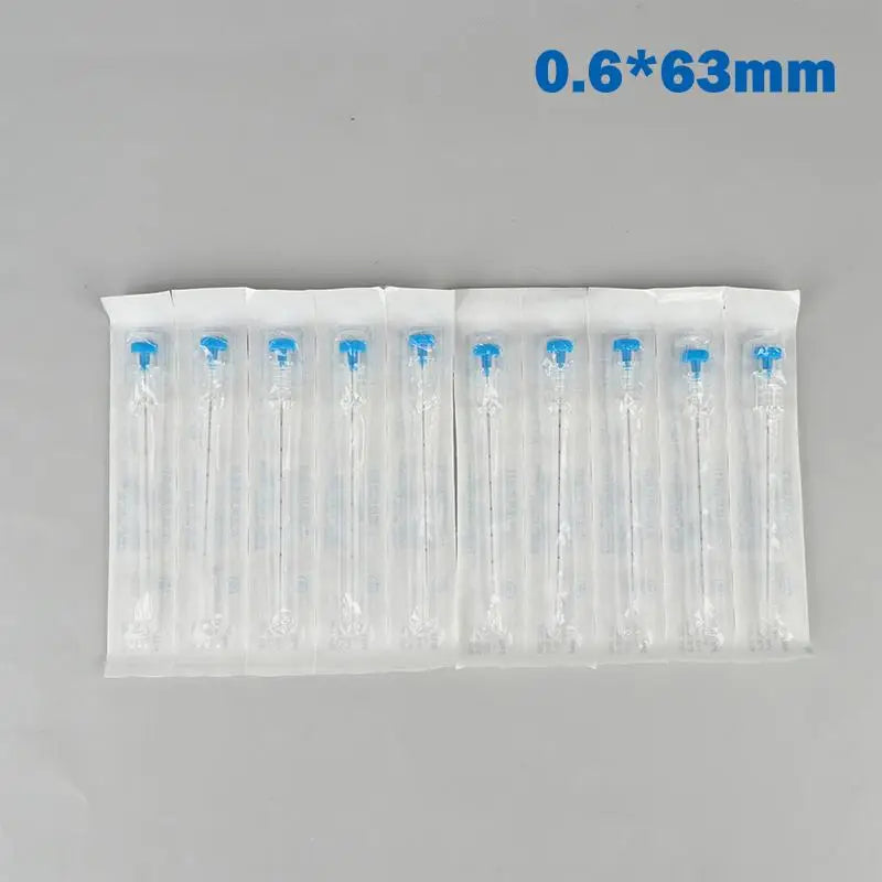 10Pcs Disposable Intradermal Needles 0.6–1.2MM Stainless Steel Intradermal Needles Babs 0.6x63mm