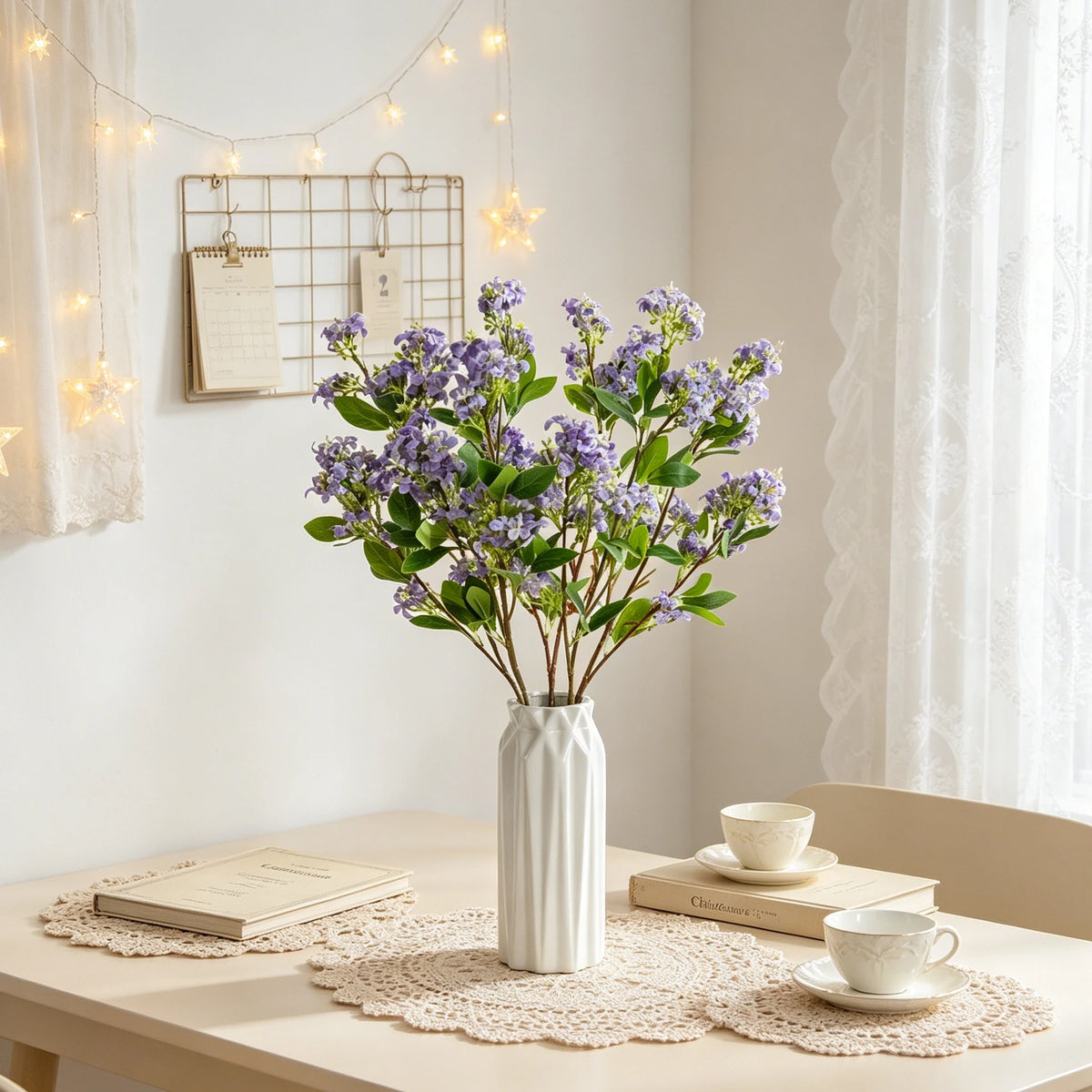 Silk Lilac Artificial Flower Branch – Wedding & Home Décor Artificial Flower Branch Babs