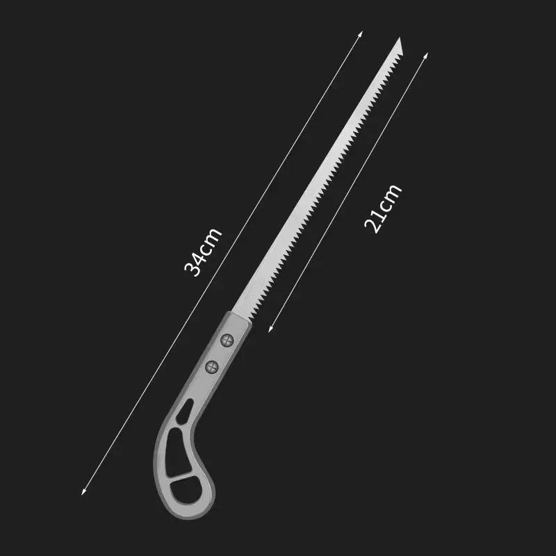 340mm Steel Handsaw – Portable Fine-Tooth Wood Cutting Saw Garden Hand Saw Babs