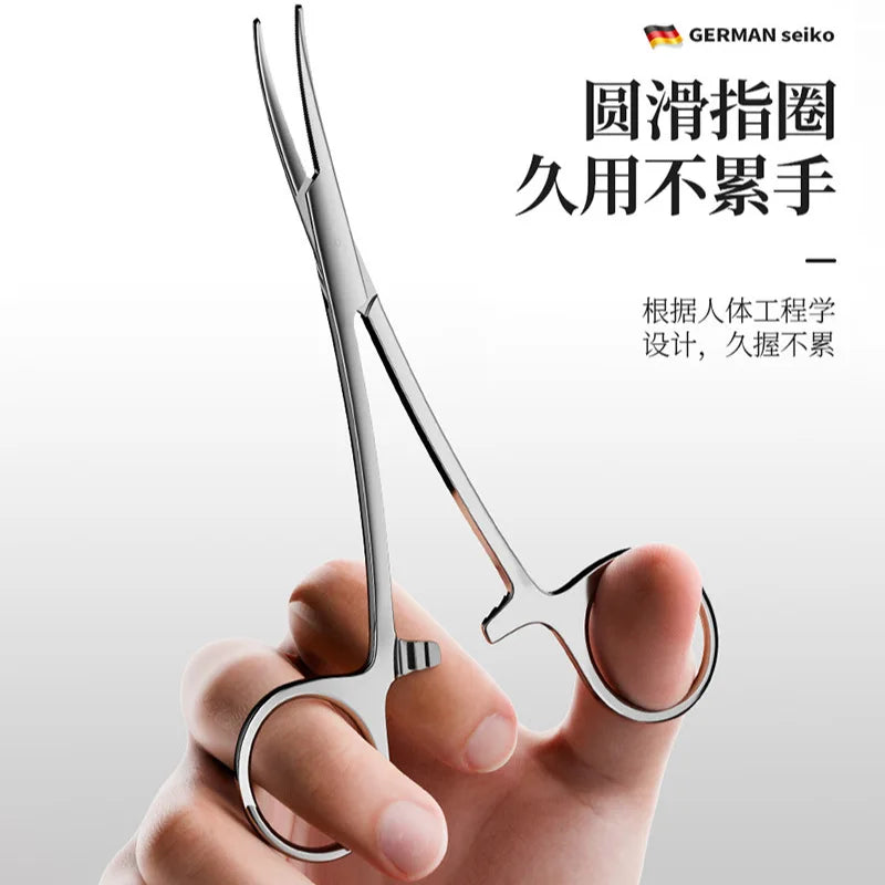 Stainless Steel Ingrown Toenail Forceps – Straight & Curved Tip Nail Care Forceps Babs