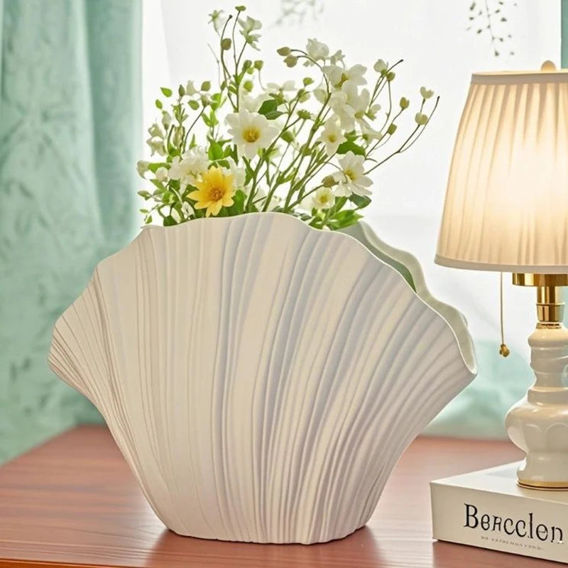 Nordic Ceramic Vase – Modern Tabletop Flower Bottle for Home Ceramic Decorative Vase Babs