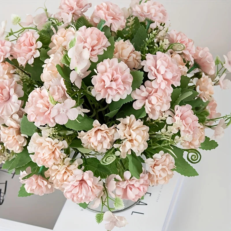 Silk Hydrangea Artificial Bouquet – Wedding & Home Decor Artificial Flower Bouquet Babs