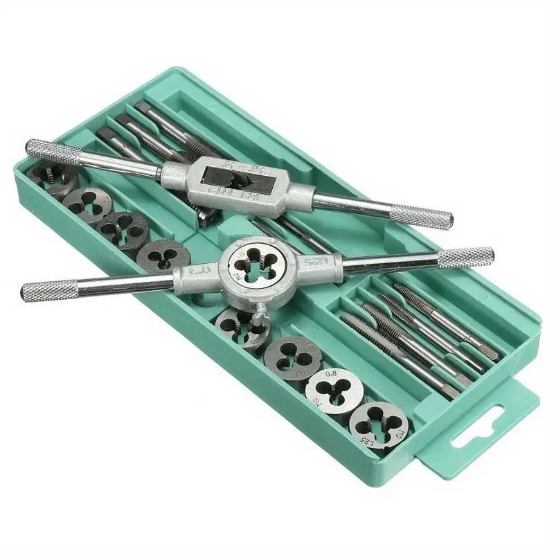 20Pc Metric Hand Tap & Die Set M3–M12 | Thread Tools Tap & Die Set Babs