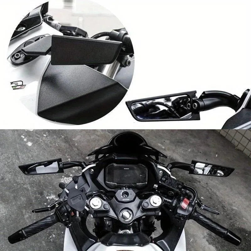 Wind Wing Motorcycle Rearview Mirrors – Honda, Kawasaki, Suzuki, Yamaha Motorcycle Rearview Mirror Babs