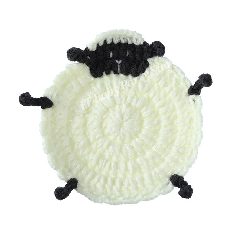 Handmade 3D Crochet Lizard Coaster – Cute Animal Cup Mat Crochet Animal Coaster Babs O