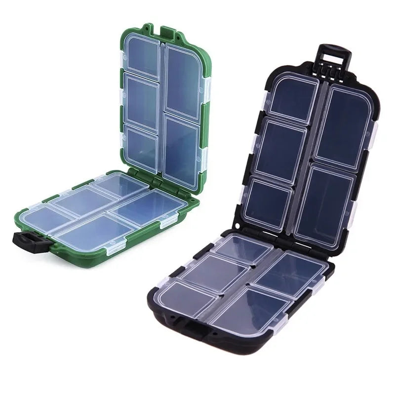 10-Compartment Fishing Tackle Box – Transparent Plastic Organizer Fishing Tackle Box Babs