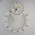 3D Gear Wall Clock – 20" Silent Metal Black Nordic Industrial Wall Clock Babs B 45.7X55.5CM