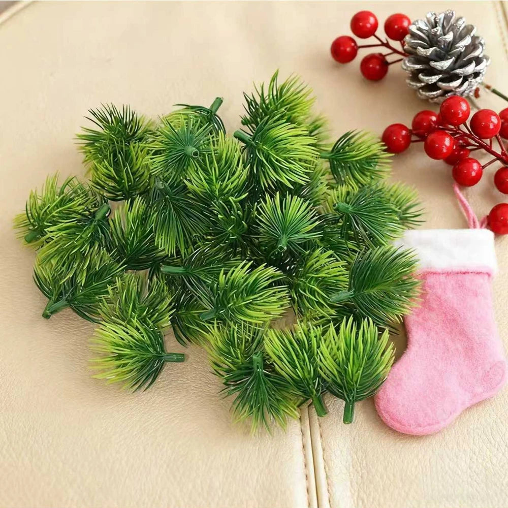 100/200pcs Artificial Pine Needle Branches – Holiday & Fall Decor Artificial Pine Branches Babs