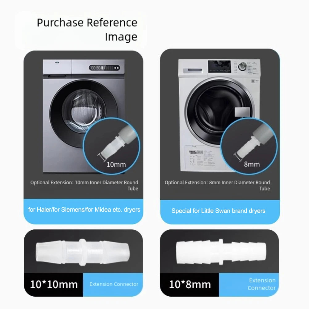 10mm Dryer Drain Hose Extension Pipe with Adapter | LEENKEA Dryer Drain Hose Babs