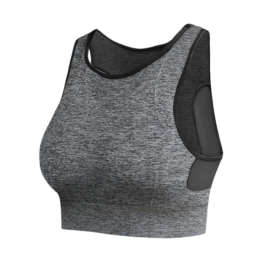 Women's Seamless Push Up Sports Bra – Yoga & Gym Bralette Women's Sports Bra Babs Gray L