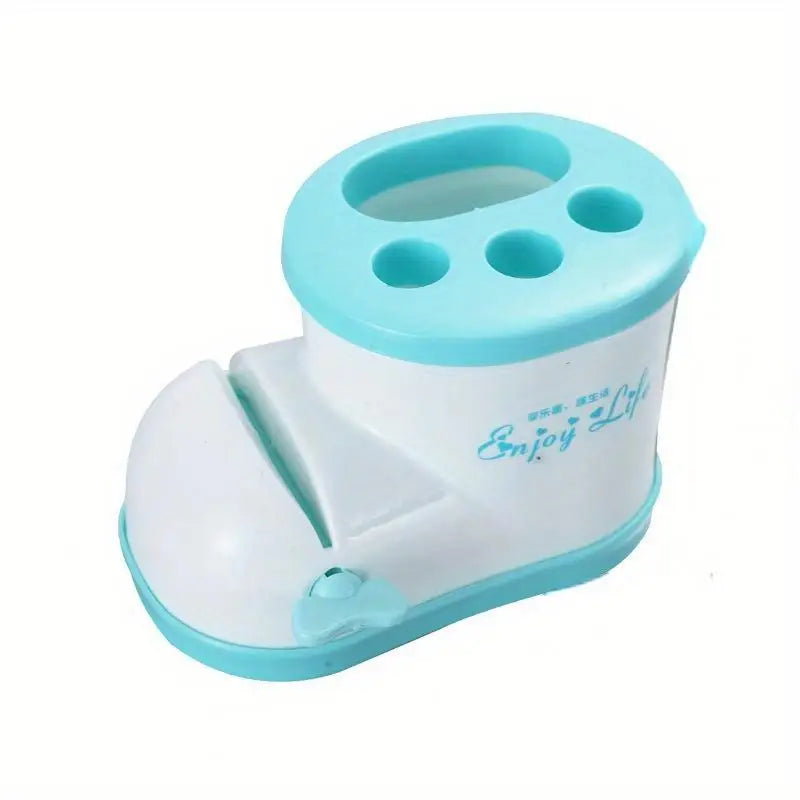 Rain Boot Toothbrush & Pen Holder – Cartoon Bathroom Organizer Bathroom Organizer Babs Blue