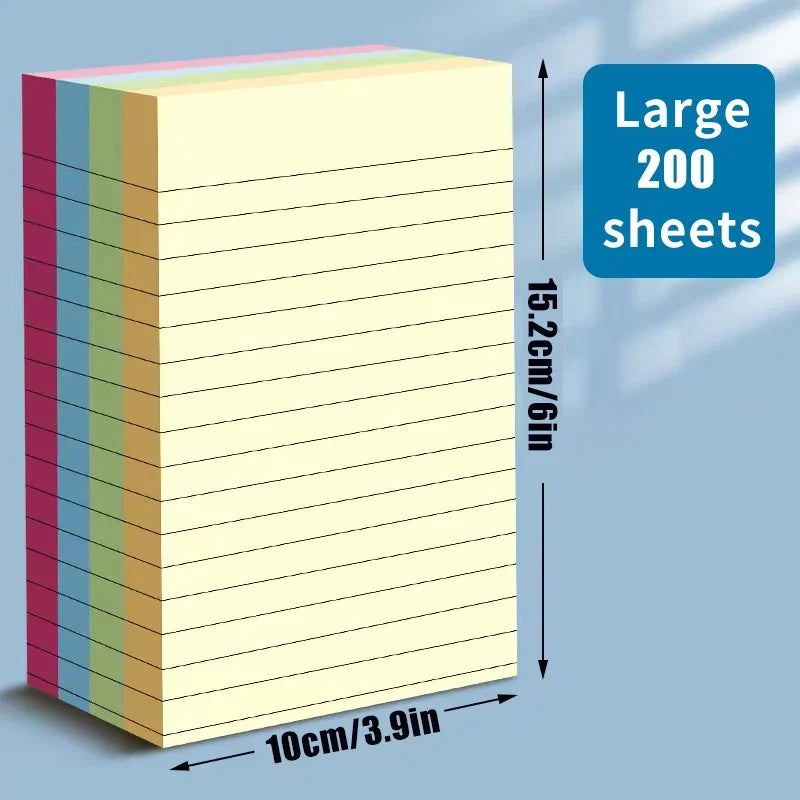 100/200 Sheet Pink Horizontal Note Paper Set – Memo Pads Memo Note Pad Set Babs Large 200 sheets