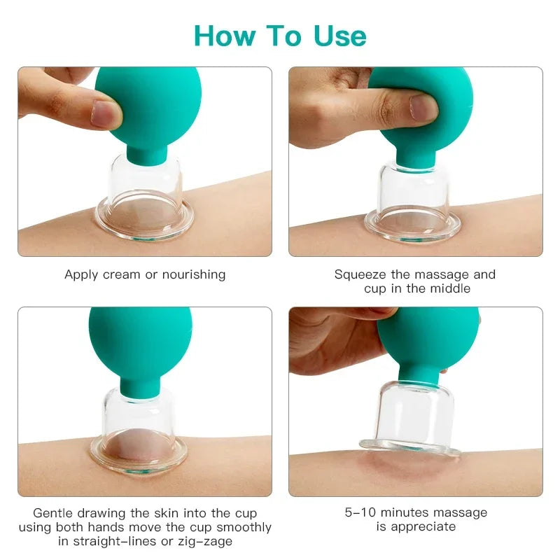 Vacuum Cupping Massage Cups – Face & Body Skin Lifting Tool Cupping Massage Tool Babs